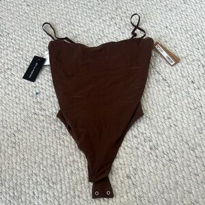 Brown One-Piece Swimsuit